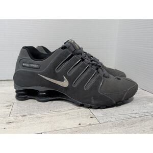 Nike Shox NZ EU Wolf Grey Black 378341-059 Men’s Size 8.5 Shoes Very Nice